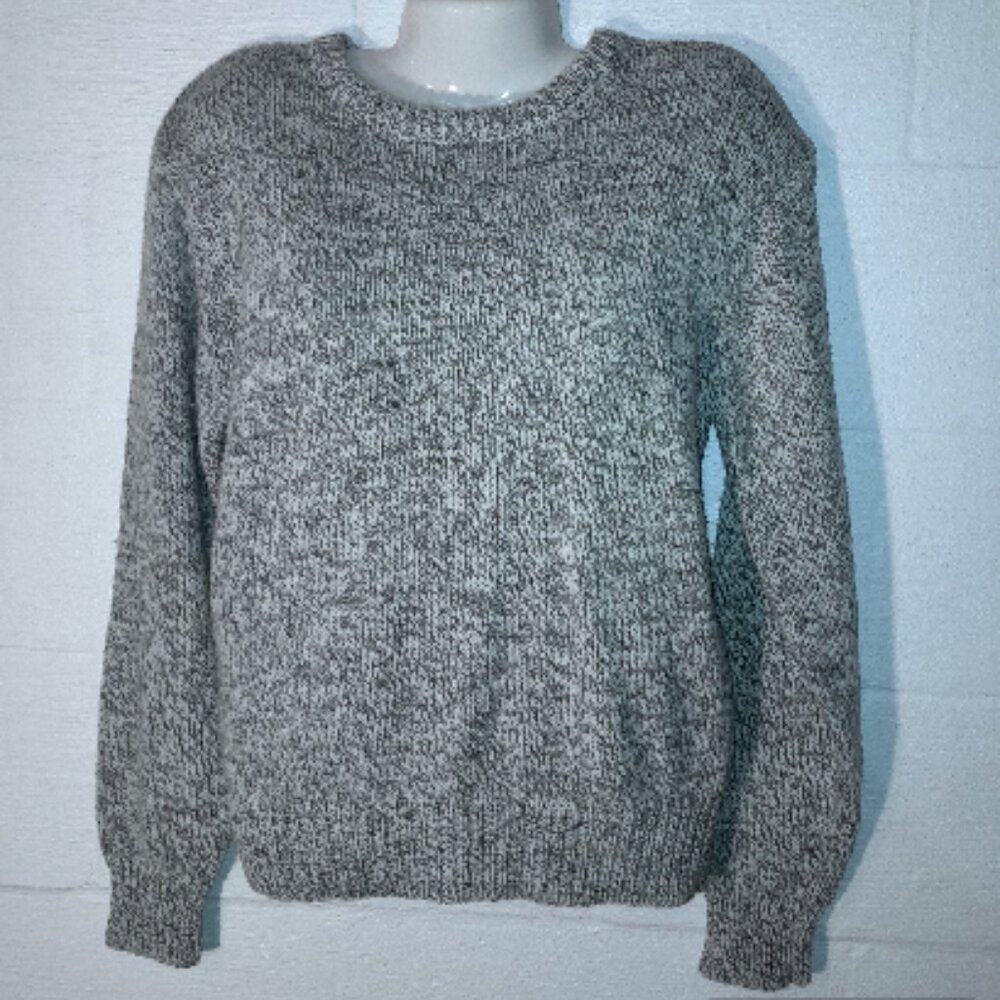 Northwest Territory Vintage Mens Size Large Acrylic Wool Knit Sweater Beige Gray
